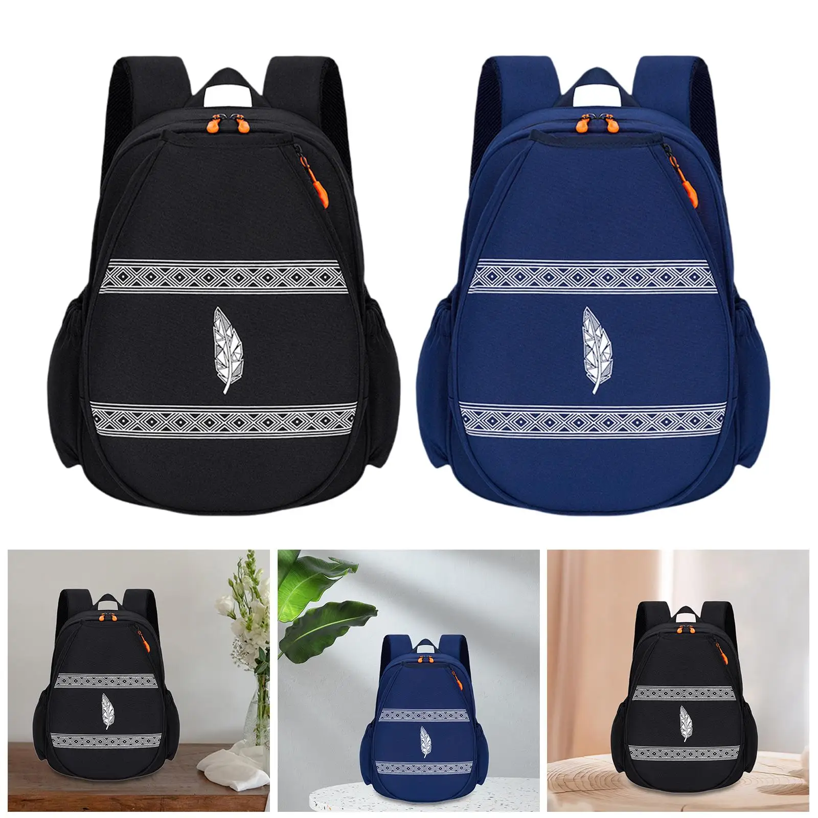 テニスラケットバッグ広々としたオックスフォード布ラケットカバーピックルボールバドミントンバックパック屋外屋内スポーツ用