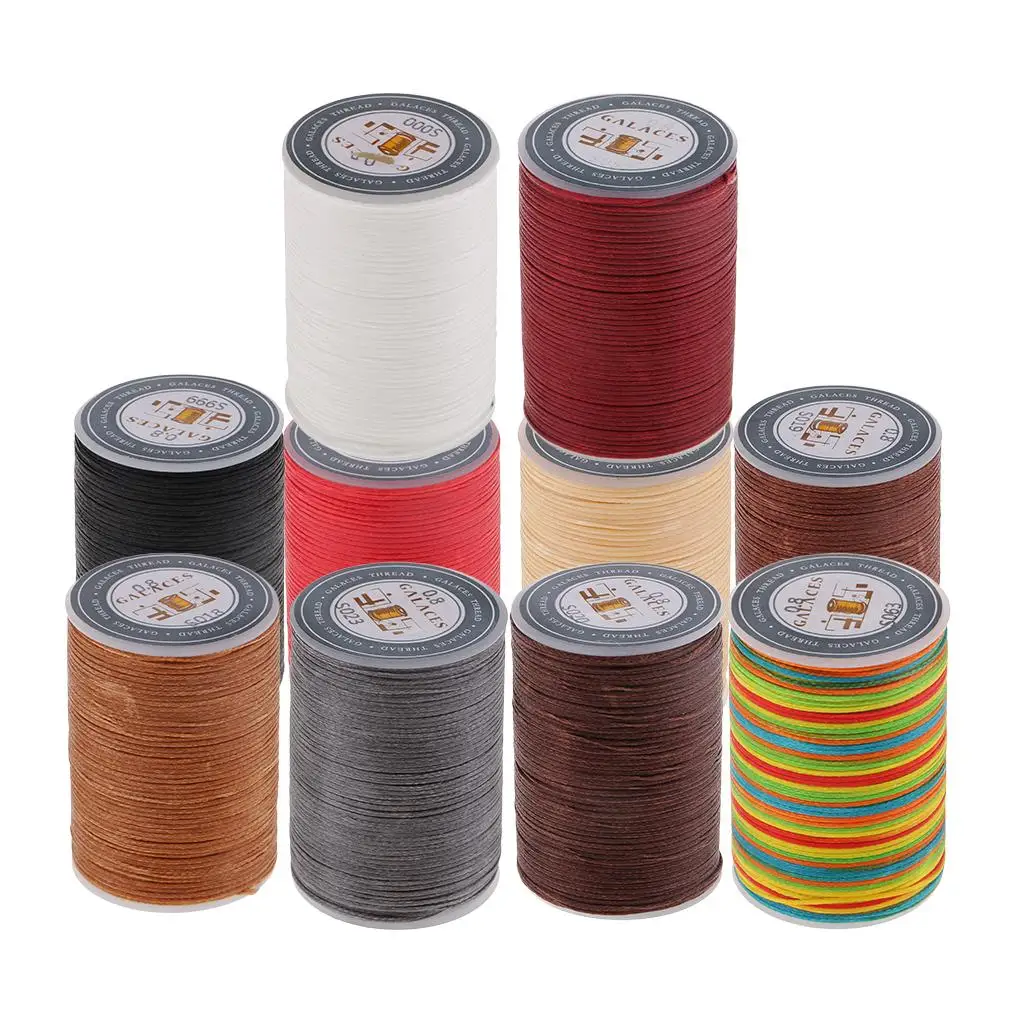 DIY Jewelry Making Cords Wire Waxed Polyester Crafting Thread for Embroidery Sewing and Bracelet Beading