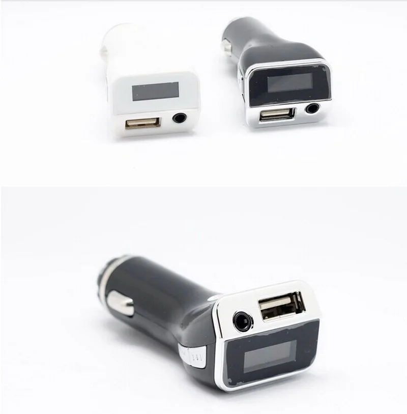 BC06S Wireless FM Modulator Car Kit, Bluetooth V2.0 Handsfree MP3 Player 2.1A USB Charger LCD Display