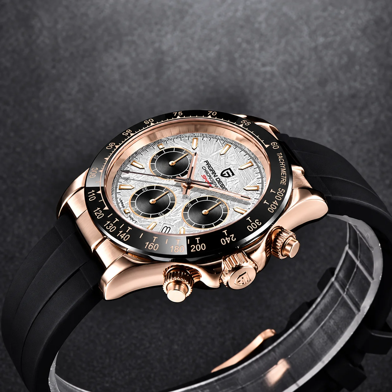 PAGANI DESIGN New Men's Quartz Watches Sapphire Retro Chronograph Stainless Steel Waterproof Watch Men Relogio Masculino