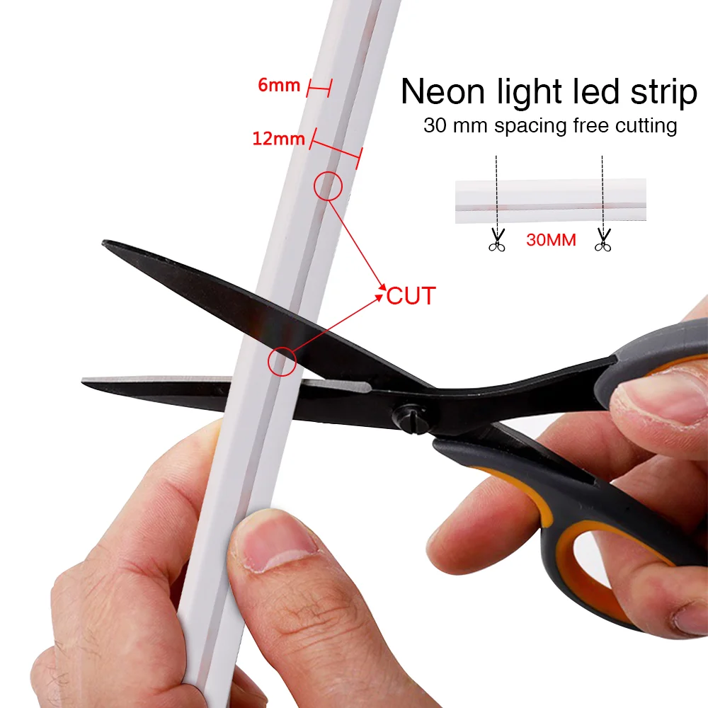 RGB Neon Strip Light DC12V WIFI Bleutooth Control Neon Light Lamp Flexible Led Strip 3535 96Leds/m Waterproof Neon Rope Lights