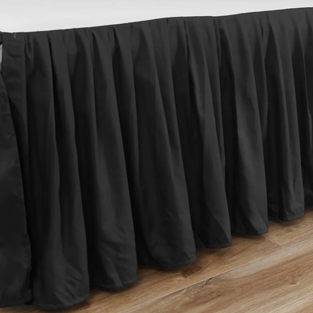 

Polyester Cotton Ruffled Design Dust Ruffle Pleated Skirt Hidden Zipper Bed Accessories Fadeless Wrinkle