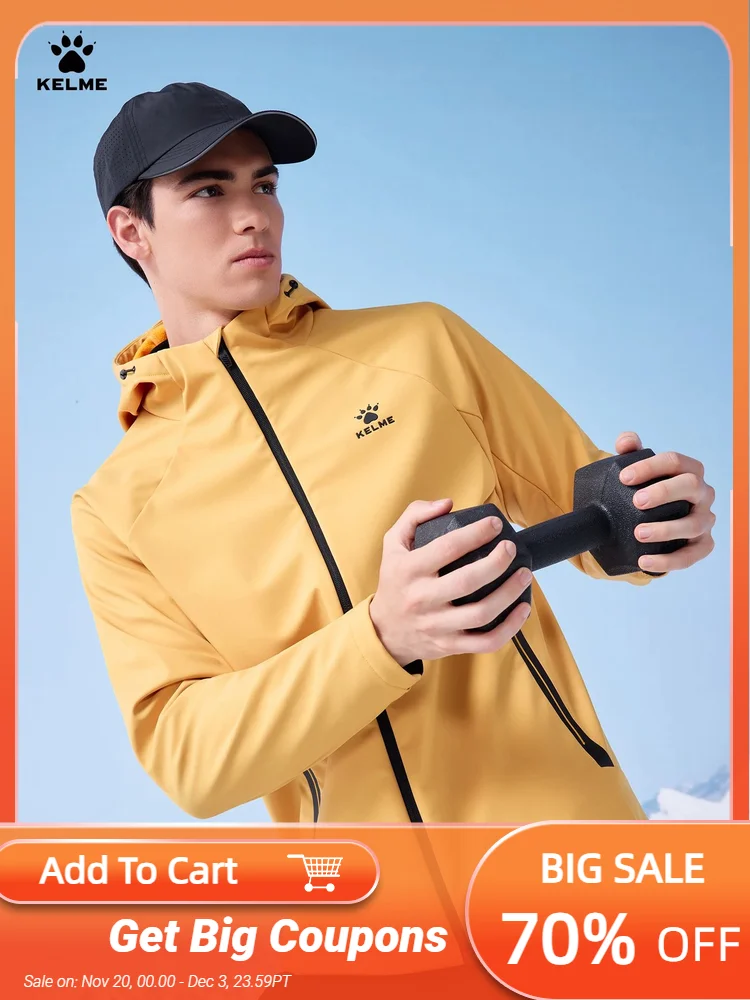 

Kalme Men's Multi-training Softshell Jacket Outdoor Hiking Woven Waterproof Jacket Fleece-lined Insulated Coat Windbreaker