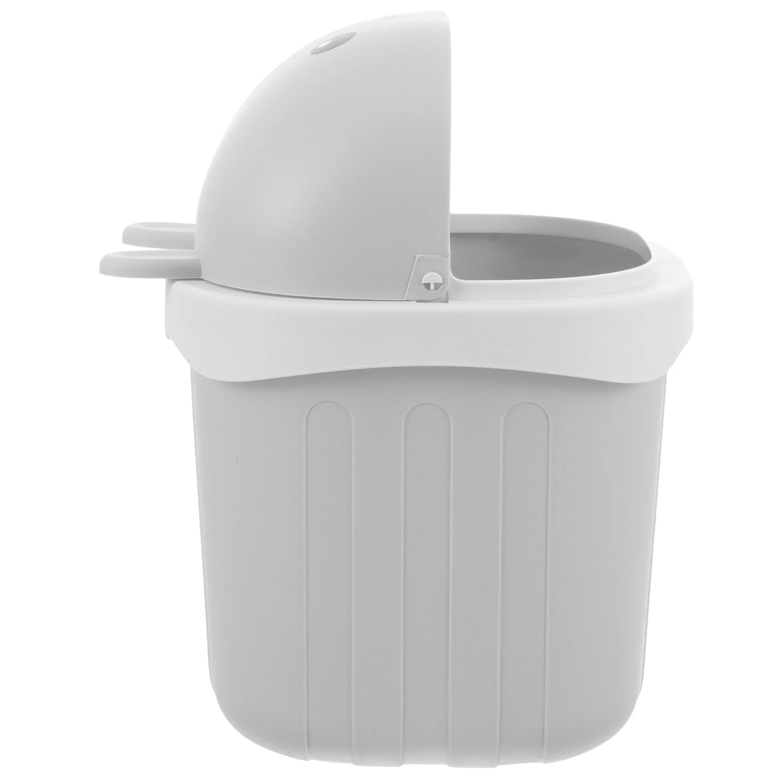 

Compact Desktop Trash Can with Lid Mini Waste Bucket for Desk Bookshelf Bright Color Stylish Small Garbage Container