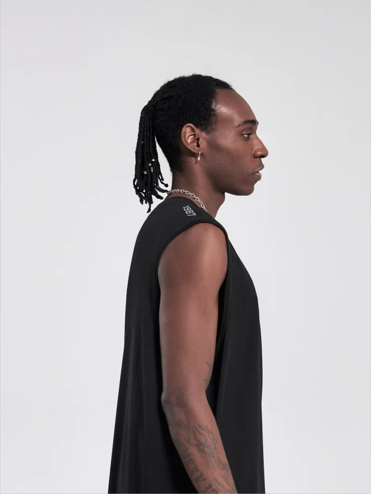 

JG Men's Large Size Retro Printed round Ne Svel Vest T-irt Pure Cotton Summer Faion Casual Wear Daily Use