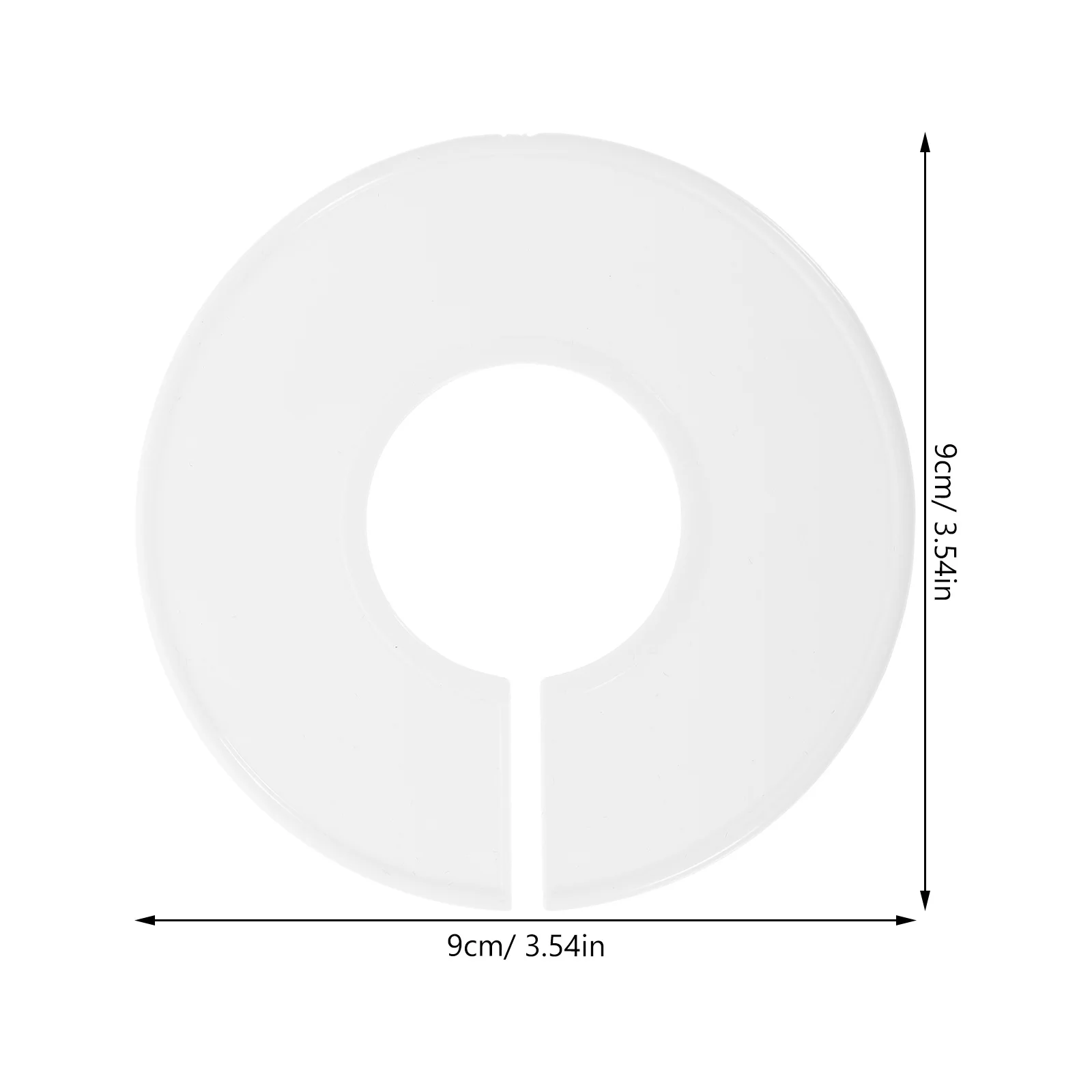 1 Set Of Clothes Size Wardrobe Closet Organization Plastic Hanger Separators Baby Clothing Rack Dividers Abs Sorting Tool For