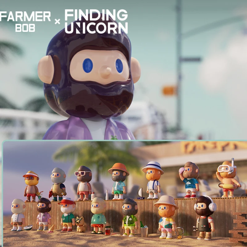 

Original F.UN FARMER BOB Island Series Surprise Blind Box Cartoon Designer Dolls Mistery Figure Kawaii Trendy Girls Holiday Toy