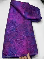 2025 Nigerian Damask Brocard Tiss Gradient Lace New African Brocade Fabric Jacquard Organza Lace French Net Material AH2036