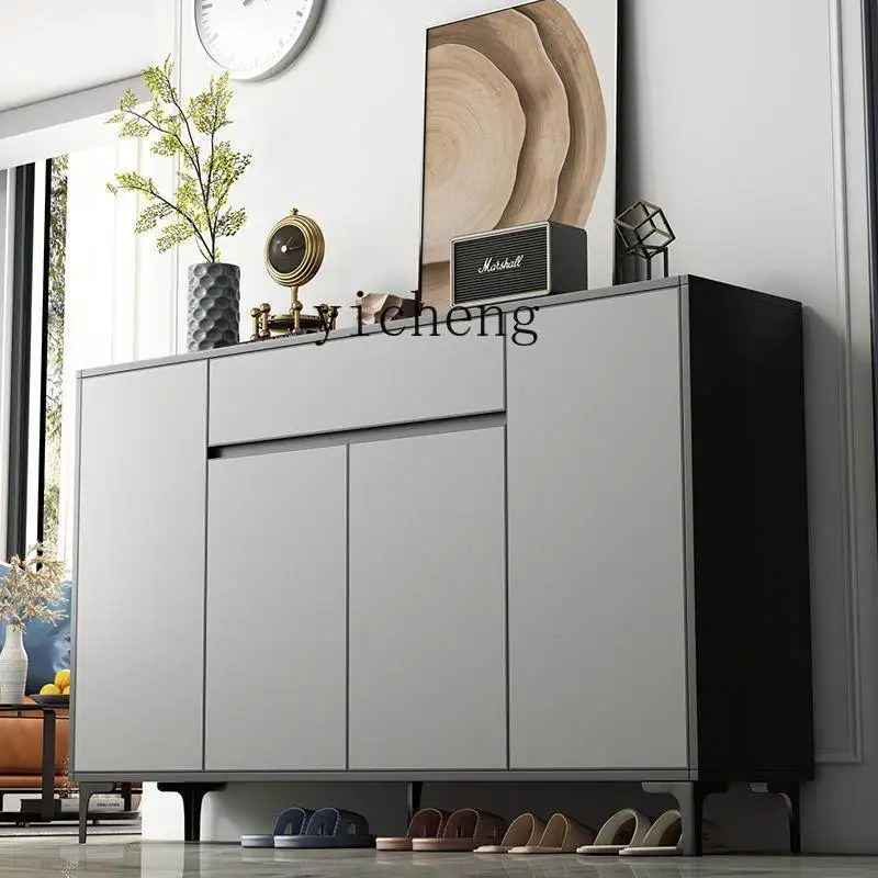 GZ  all-aluminum alloy shoe cabinet with drawer door corridor sunscreen waterproof high-footed shoe cabinet