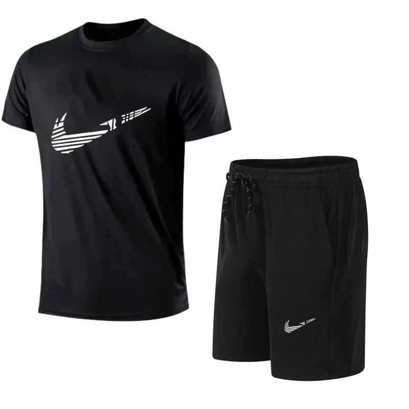 

Men's Latest short-sleeved T-shirt and Shorts set, Casual fashion, brands, Sportswear, 2024