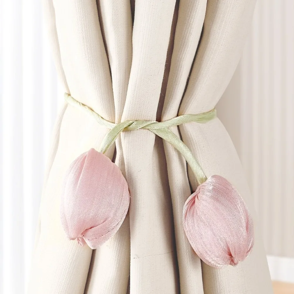 Home Decor Fashion Tulip Curtain Straps Adjustable Elegant Curtain Tieback Beautifully Curtain Buckle Living Room