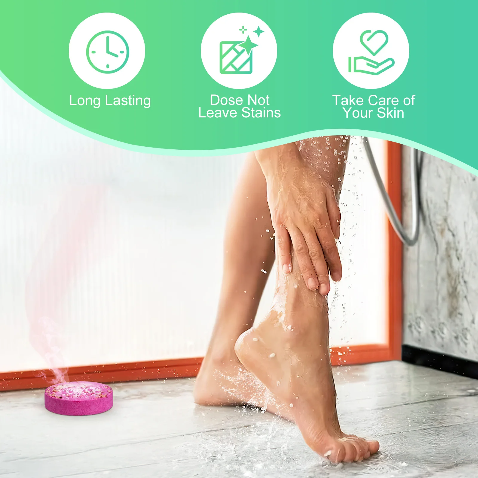 

8pcs Aromatherapy Bath Salt Tablets Organic Shower Pieces Women 30g Dried Flower Scented Foaming Skin Nourishing Foot Soak Spa