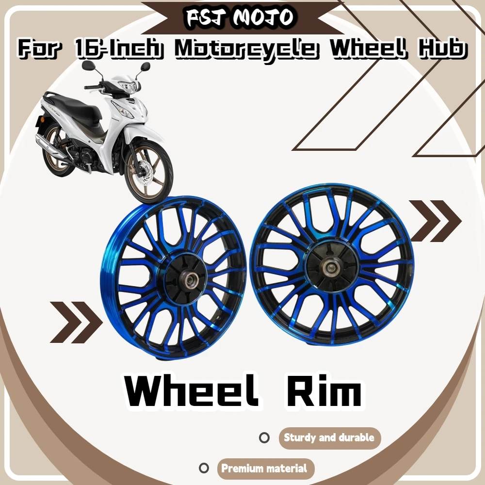 16Inch Alloy Wheel Rim Fashion Appearance‑Upgrade Durable Practical Motorbike Replacement Spare Accessories