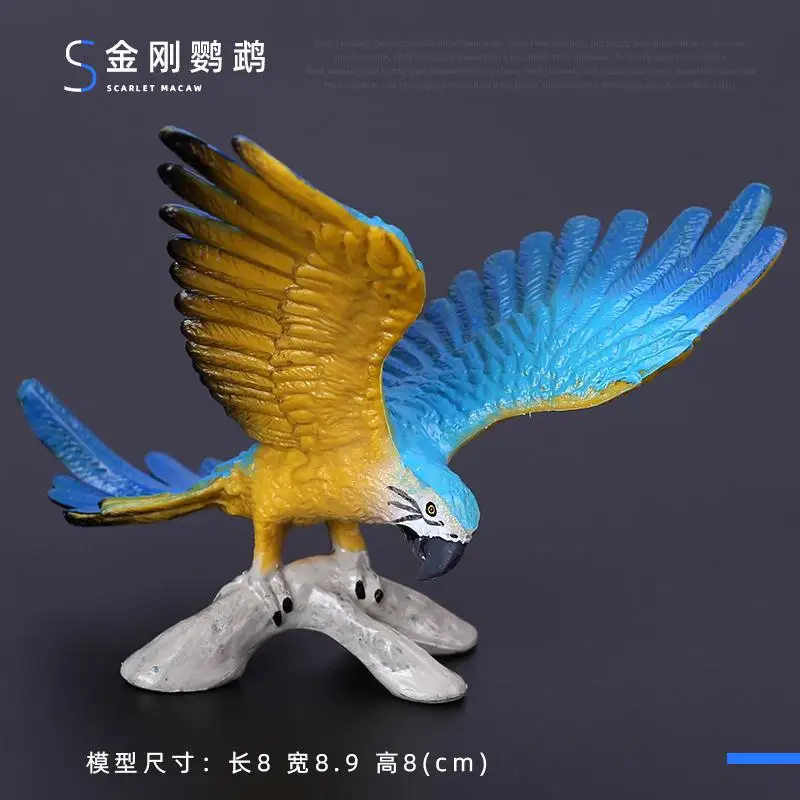 Simulatie Dierenfiguren Ooievaar Adelaar Turkije Actiefiguur Dierenbeeldjes Bosfamilie Plastic Vogels Speelgoed Kindergeschenken Dierentuin