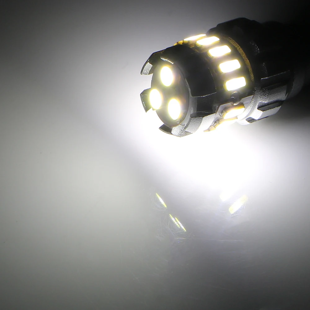 Universal DRL Car LED Bulbs 3030 4014 SMD 1156 7443 3157/3156 T15 LED Light 2pcs Daytime Running Lights 6500K White Super Bright