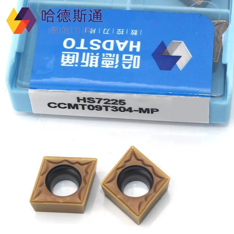 Hadsto 100% Original Ccmt09T302 Mp Ccmt09T304-Mp Ccmt09T308-Mp Hs7225 Hs7125 Lathe Car Sharpening Carbide Processing Stainless Steel Inner Hole Punching Cnc Car Blade