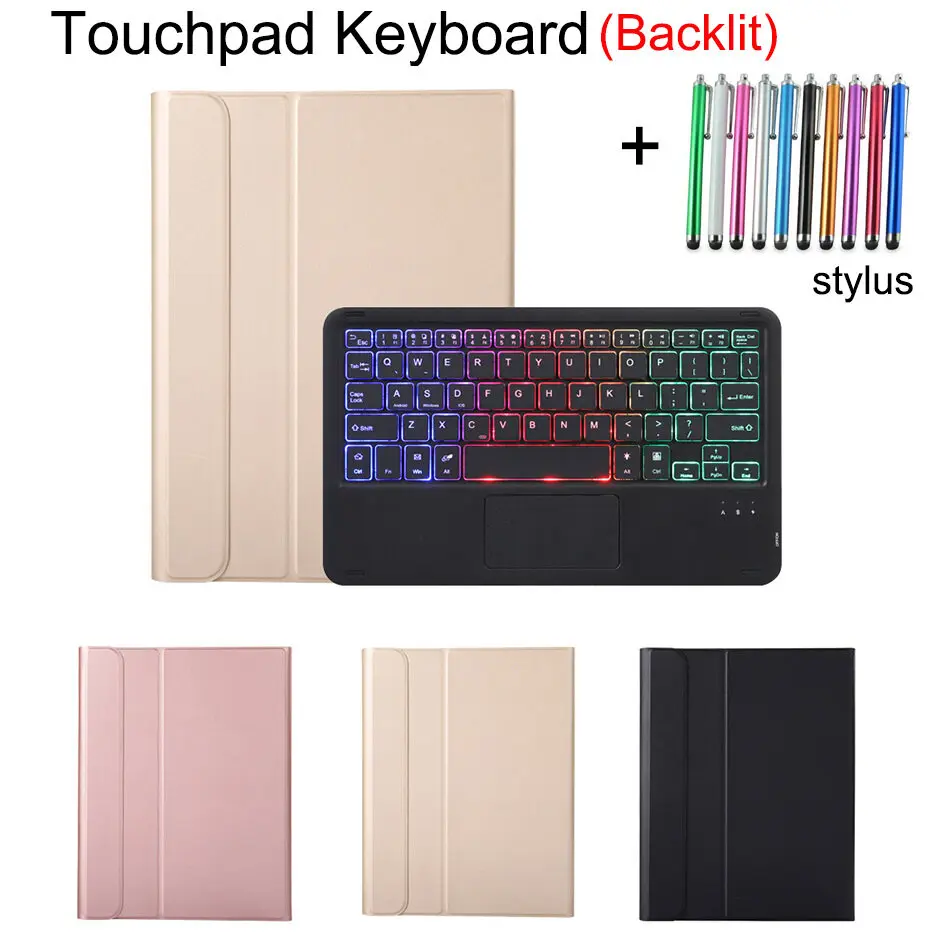 Ultra Slim Flip Leather Case with Touchpad Keyboard for Samsung Galaxy Tab A8 10.5 X200 X205 Keyboard Cover Backlit Function