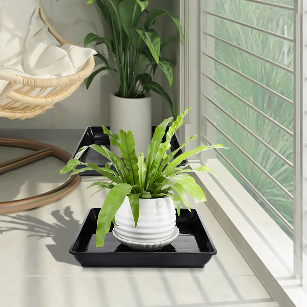 

2pcs Flower Pot Tray Thickened Leakproof Plastic Saucer For Indoor Plants Bonsai Planting Drainage Tray Plant Accessories