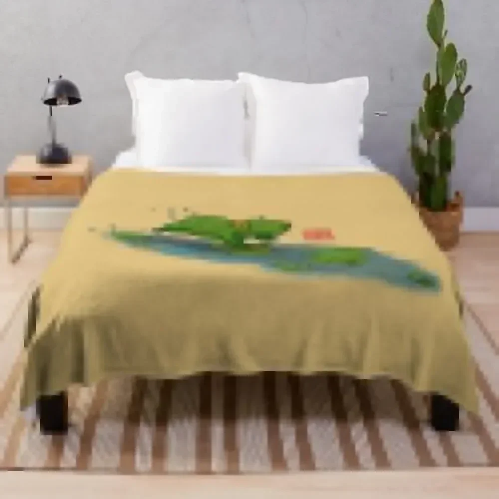 

frog cat lilypads Throw Blanket Decoratives funny gift Multi-Purpose Camping Blankets
