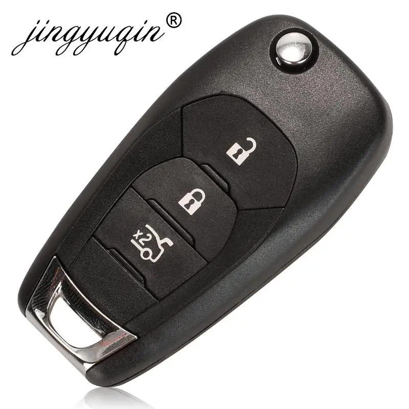 Jingyuqin 433.92Mhz FSK 4A Chip Car Remote Flip Key per Chevrolet Cruze 2015 Cavalier Trax Sonic Spark 2019 Aftermarket PCB