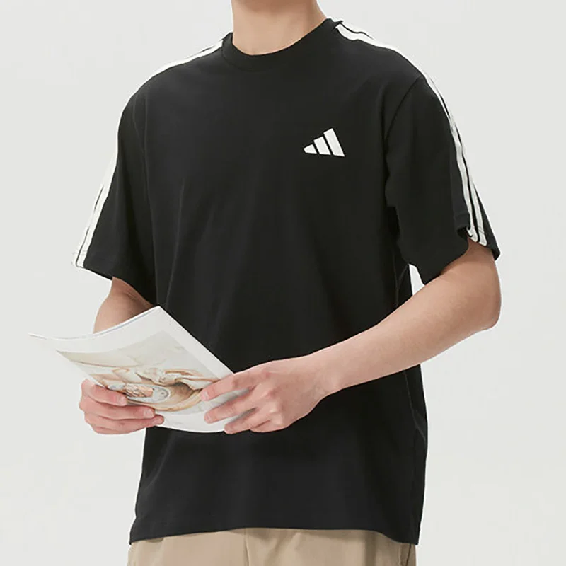 

Мужская футболка Adidas из новой летней коллекции 2026 года ST 3ST SS TEE, повседневная, с коротким рукавом, KR2490