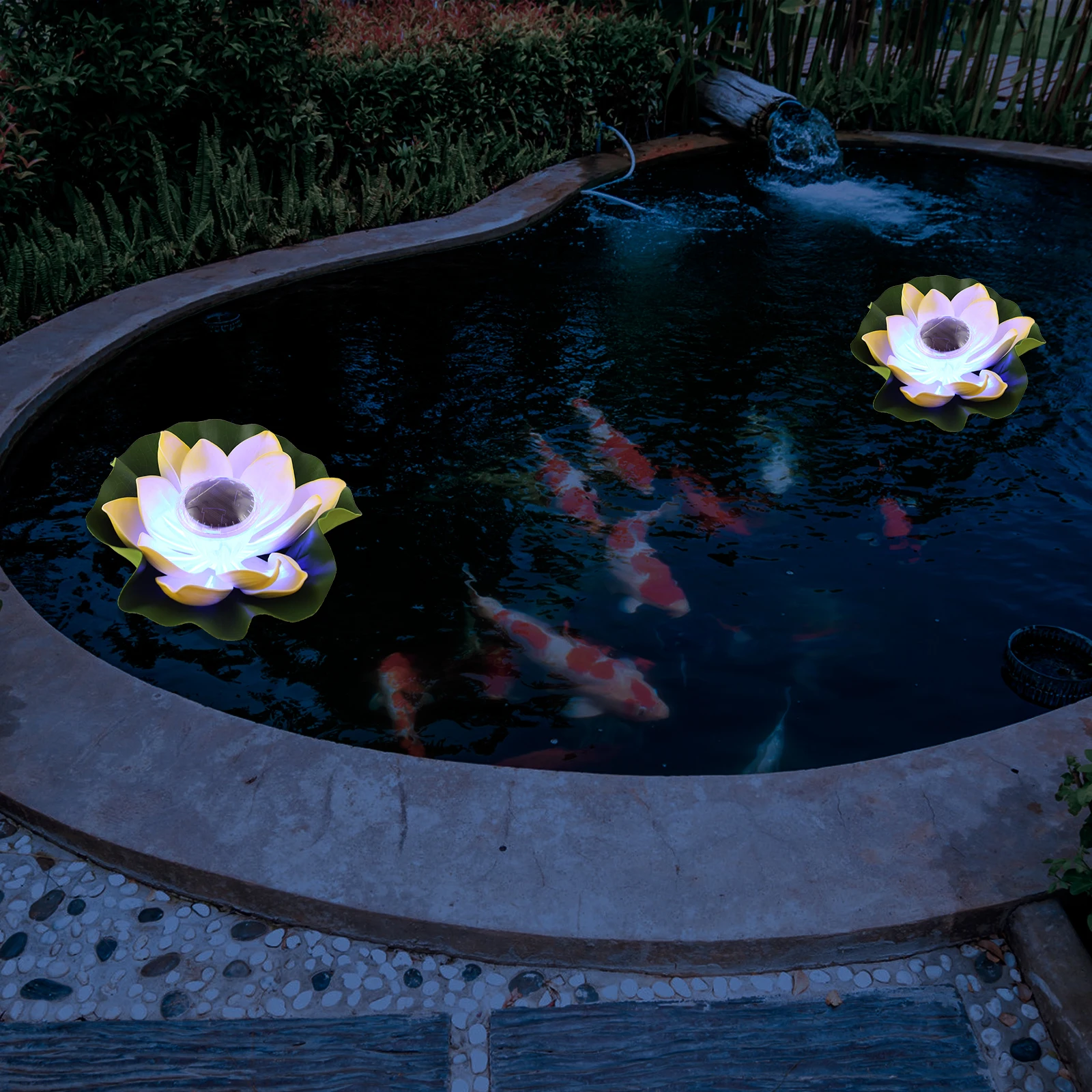 

Solar Lotus Lamp Led Waterproof Floating Light Pool Lights Flower Pond Decoration Outdoor