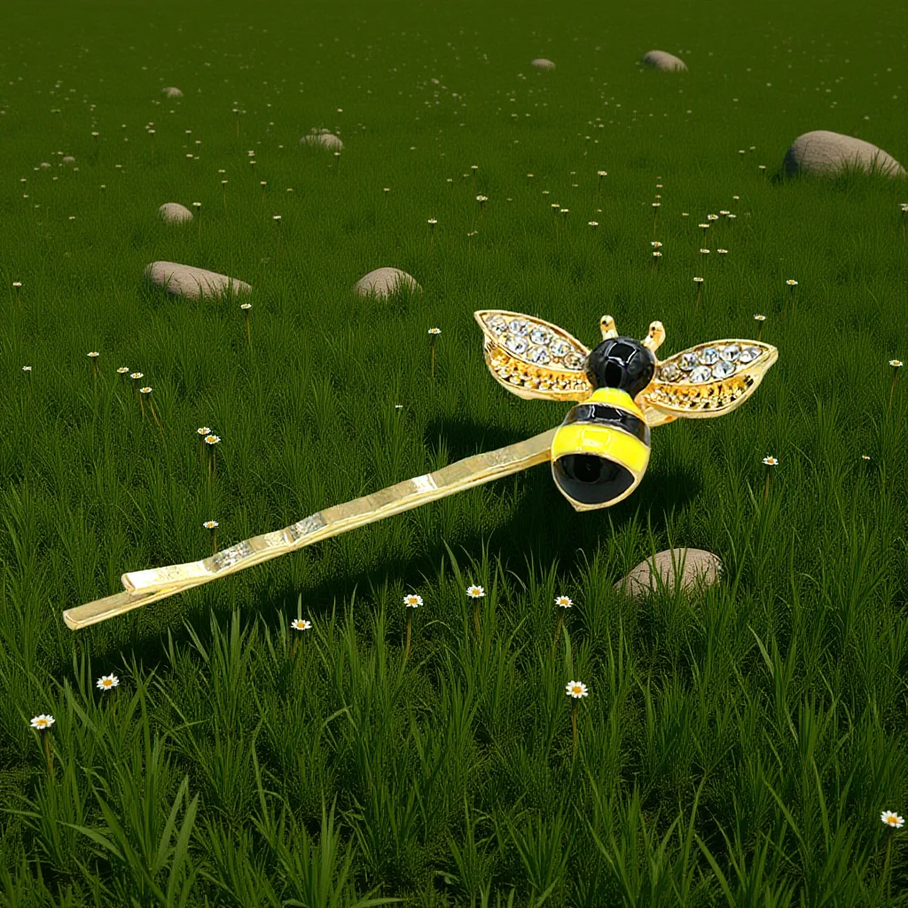 

1Pcs Hair Clip Alloy Side Barrette Hairpin for Women Wedding Party Casual Fashion Hairpin Bee Barrettes