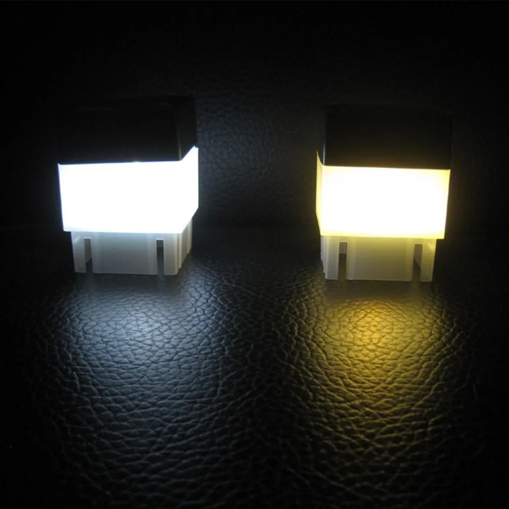 

Square Outdoor Solar LED Lamp Waterproof White/Warm Light LED Solar Light Fence Post Pool Garden Lamp Garden Decoration