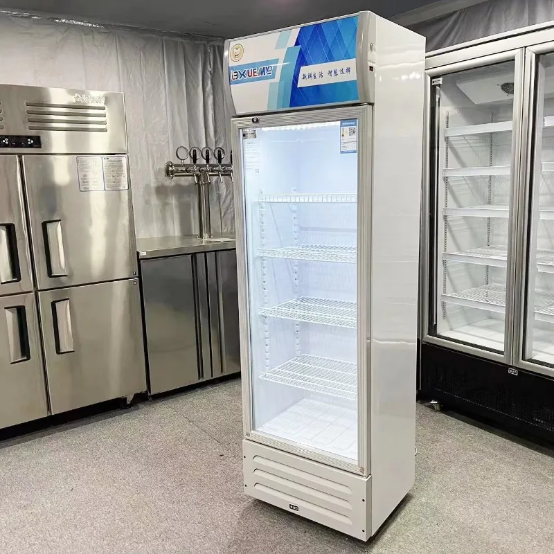 300л холодильник-витрина для еды и напитков