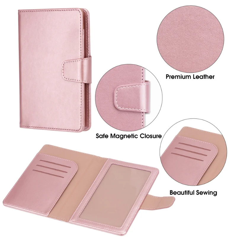 남녀공용 PU 가죽 수하물 태그, 여권 커버, 여행 가 - Women Accessories Business Name 리뷰 및 가격