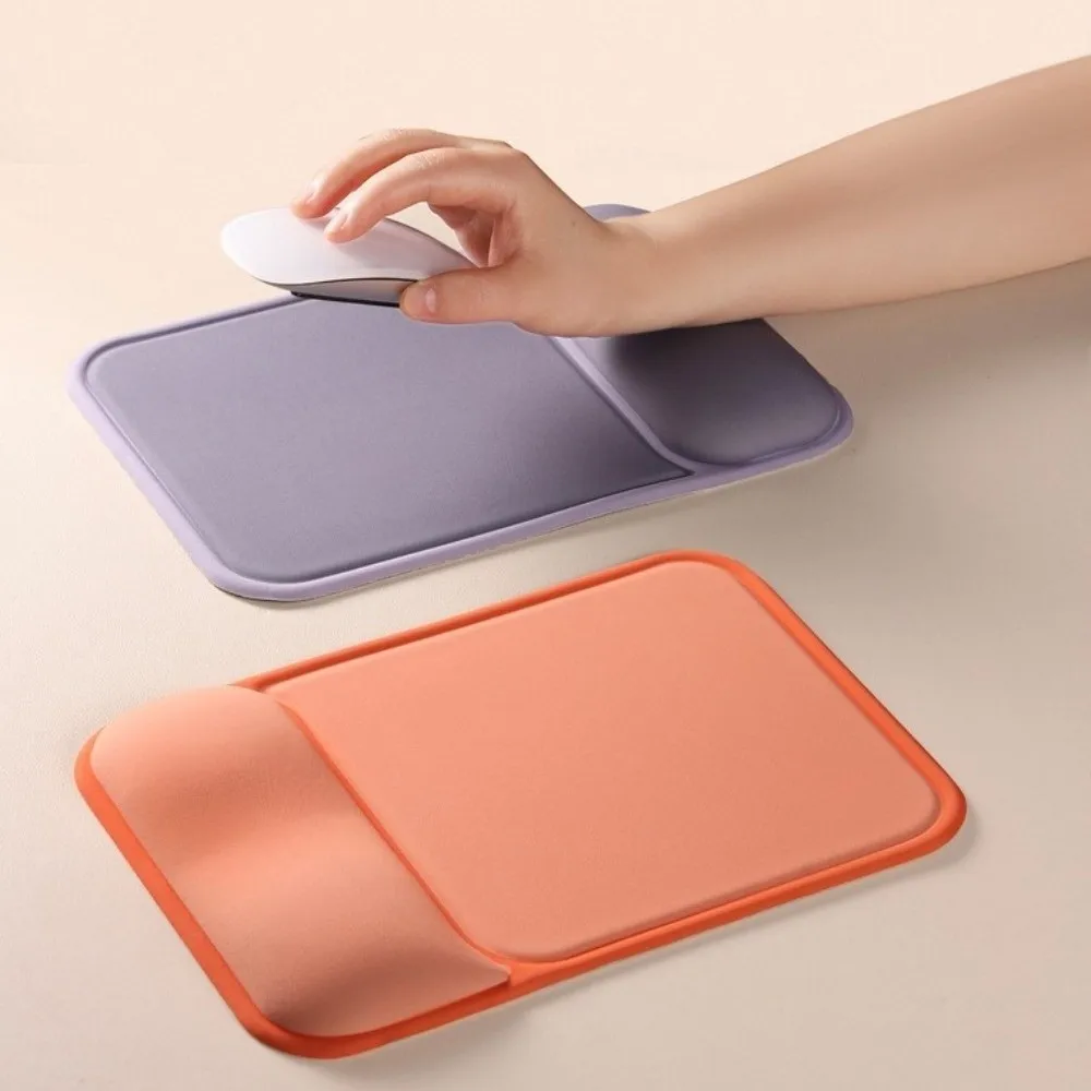 Silicone Wrist Rest Mouse Pad Smooth Surface Non-Slip Mouse Pad With Wrist Rest Thick Sponge Soft Keyboard Wrist Support