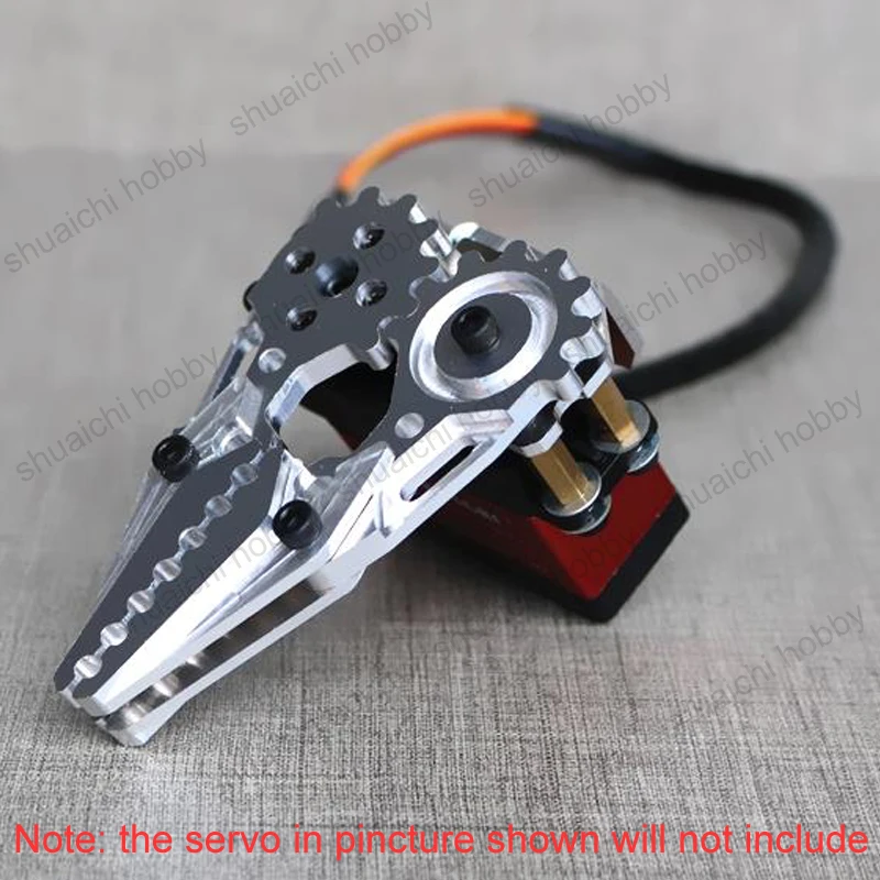 1PCS RC Drone Claw Grabber Robot Arm Gripper 61mm Spacing Mechanical Clamp Holder Thickened Metal for Model Airplane Servo Parts