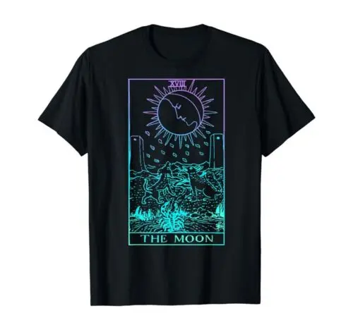 Tarot The Moon Rider Waite Witchy T-Shirt