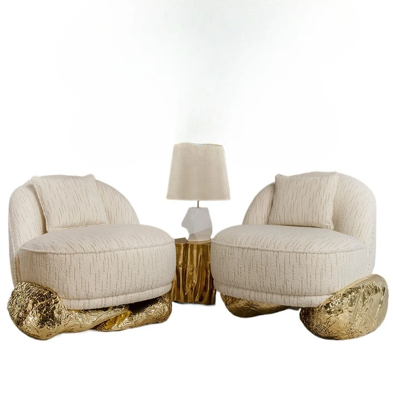 

Современный простой роскошный итальянский латунный диван, высококачественная мебель для гостиной на вилле