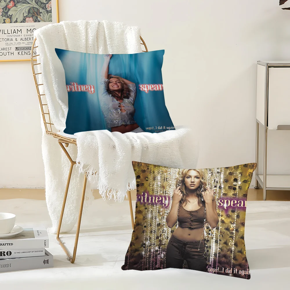 Singer B-britney Spears Pillow Case Suitable For Bedrooms Living Rooms Cars Home Decoration