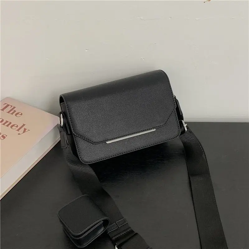 2026 New Fashion multi-compartment Men's Crossbody Bag pu leather Messenger Bag Men women's Shoulder Bag Handbags earphone case