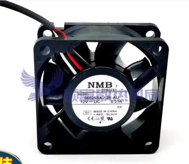 NMB 06025SA-12R-AU DC 12V 0.31A 60x60x25mm 3-Wire Server Cooling Fan