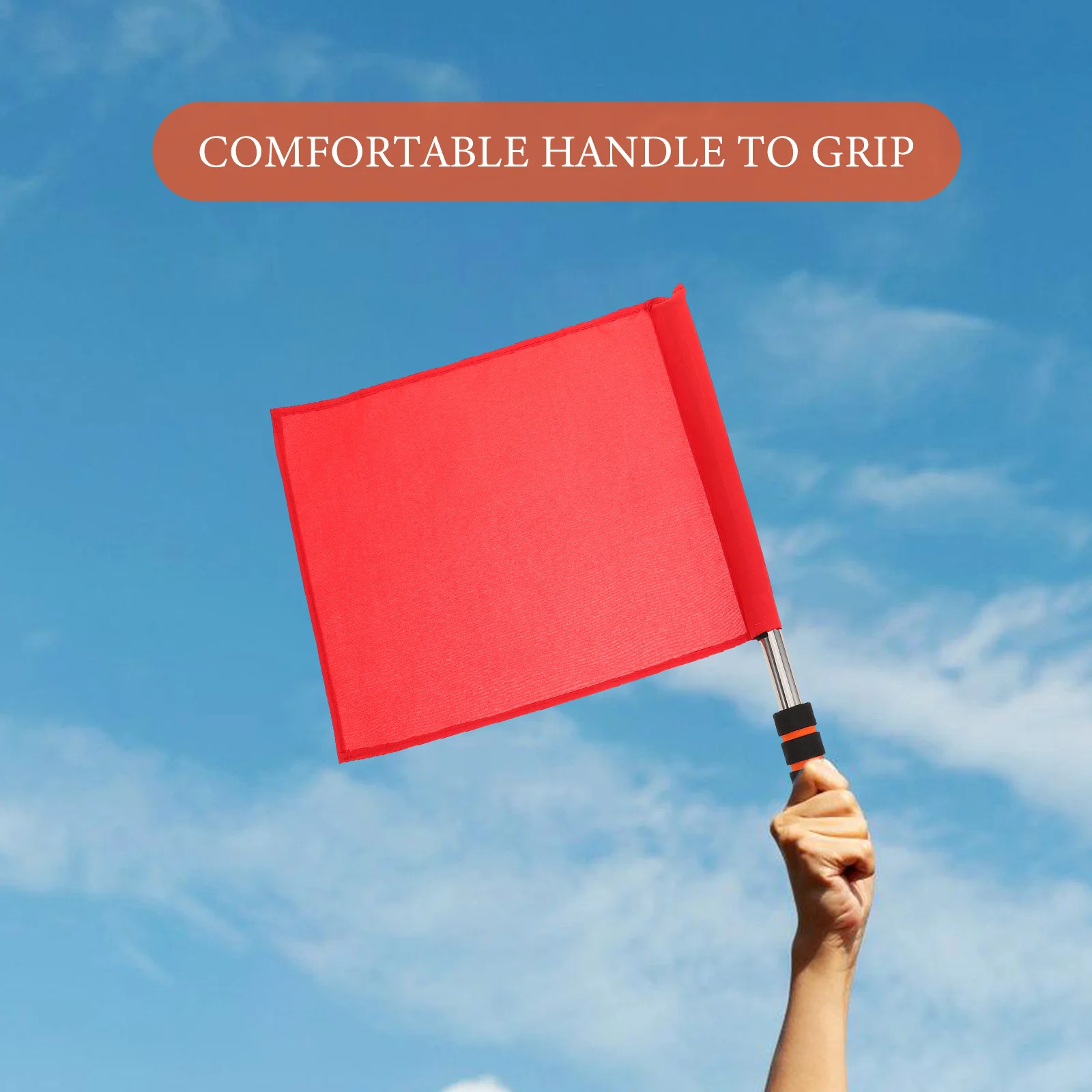 2 stuks verkeerslicht uitvoerende racescheidsrechter volleybal schuim antislip comfort handvat zwaaien voor sport