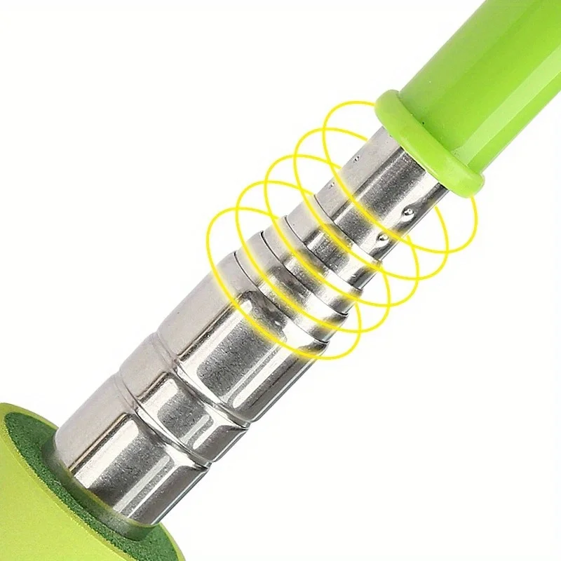 1pc stainless steel telescopic shoehorn, non-slip handle, no need to bend over, shoe wearing aid for pregnant women and the elde