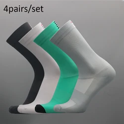 Chaussettes de compétition professionnelle pour hommes et femmes, chaussettes de cyclisme, chaussettes d'équitation de sport, chaussettes de course de badminton, chaussettes de basket-ball en maille