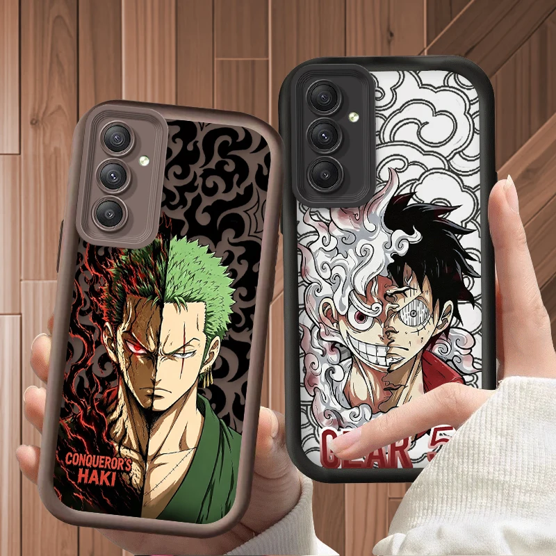 One Piece Luffy Zoro Cartoon Case For Samsung Galaxy A16 A26 A36 A56 A05 A05S A15 A25 A35 A55 A54 A34 A24 A14 A13 A52 A52S A51