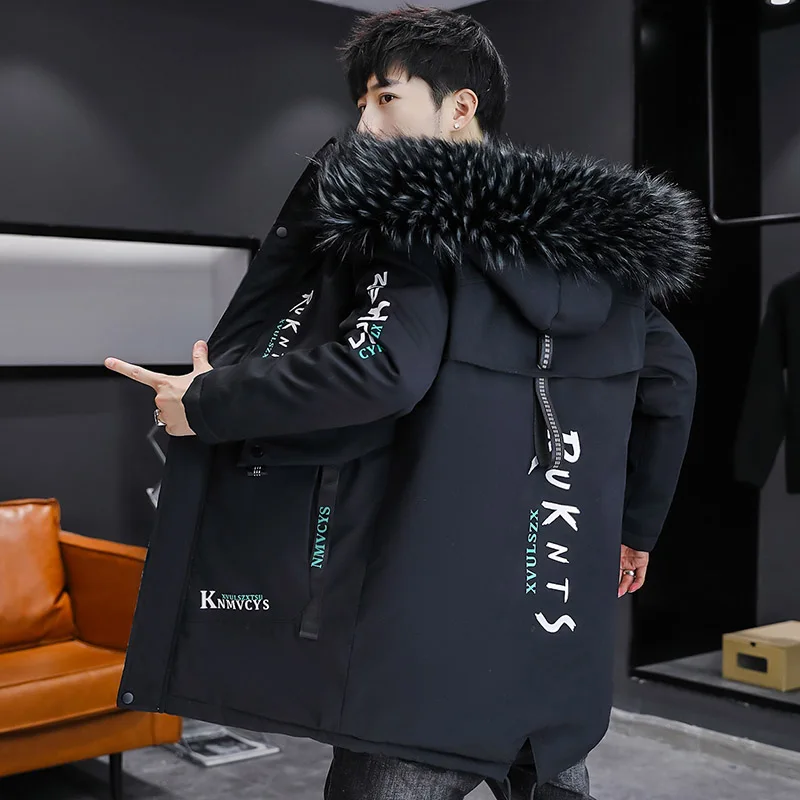 Winter Jacket Men Fur collar Thicken Outerwear Men Parka Coat 2023 High Quality Hooded Fur Lined Thick Warm Parkas