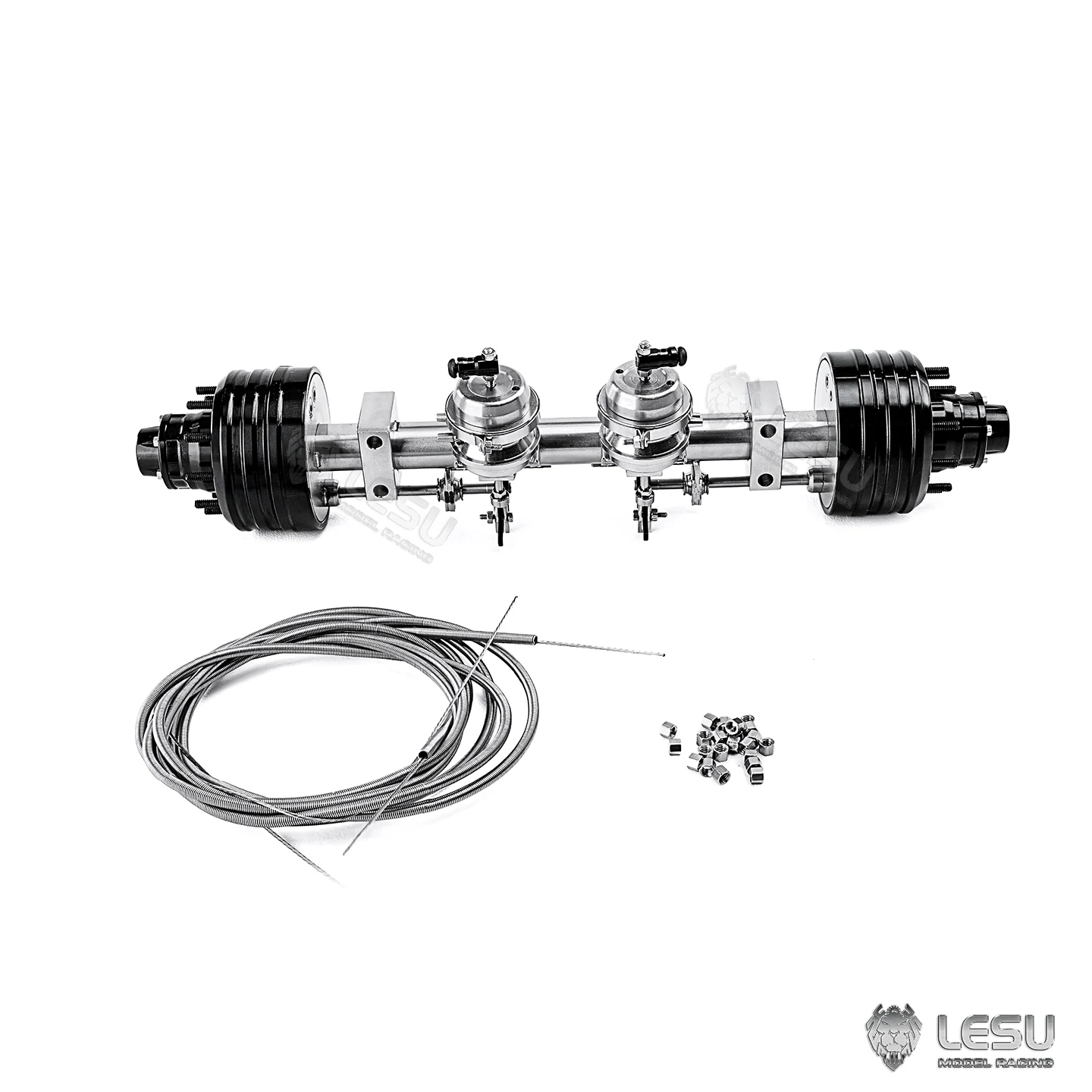

LESU 1/14 RC model non-powered dual-wheel brake axle Q-9072-A supports personal DIY modified trucks