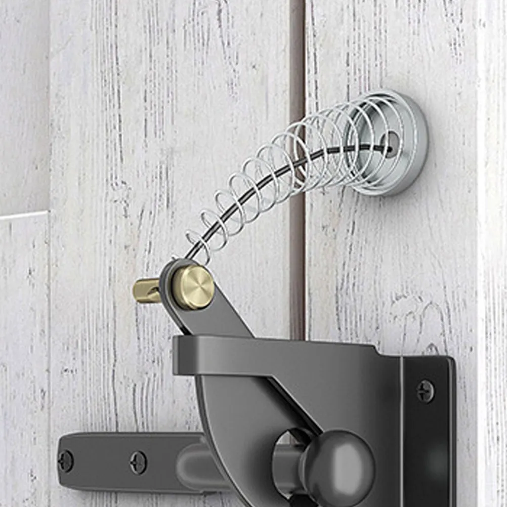 Fence Gate Latch Cable Pull Spring Tensioner Kit Functional Aesthetic Outdoor Gate Hardware for Garden Yard Shed Access