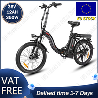 SAMEBIKE E-bike 350W Brushless Motor 36V12AH Lithium Battery Adult Electric Bicycle 20-inch Tire Folding Mountain Electric Bike