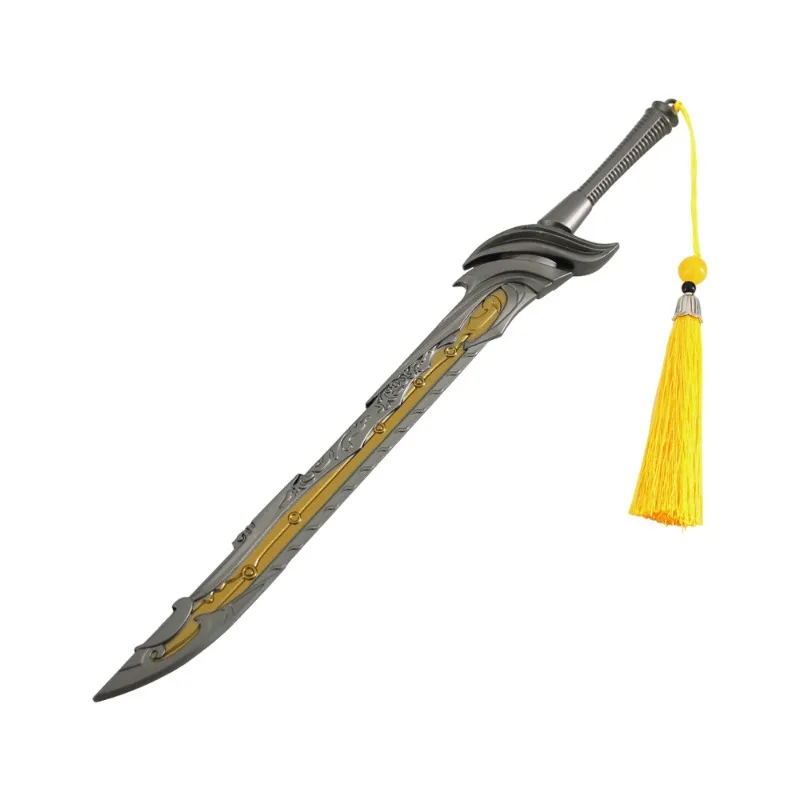30cm/11.81in Game for Peace Peripherals Melee Weapons Black and Gold Knives Model Swords Toys Alloy Collectibles Ornaments Gift