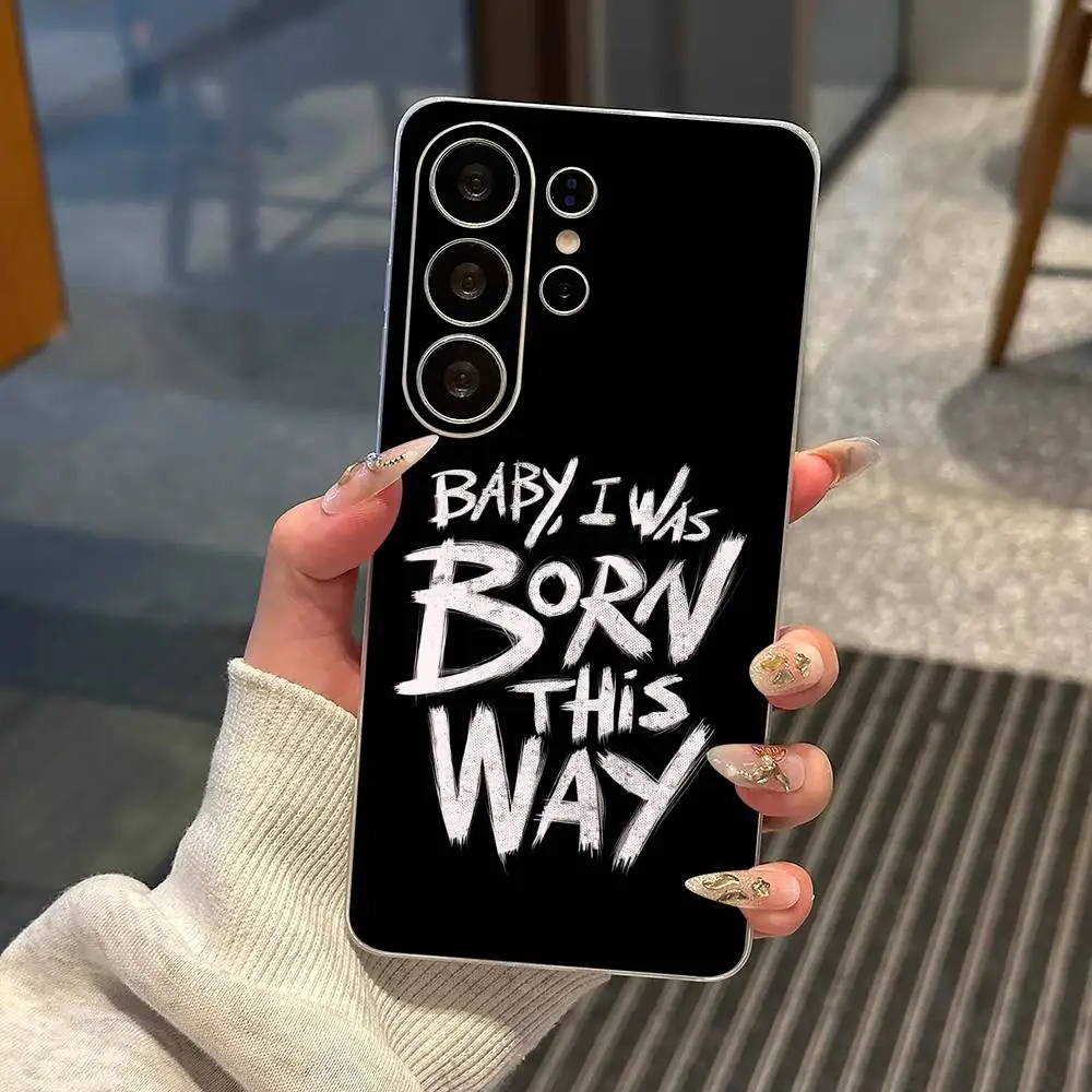 Pop Singer Lady Gaga Phone Case Transparent Silicone Soft For Samsung S25,S24,S21,S22,S23,S30,Ultra,S20,Plus,Fe