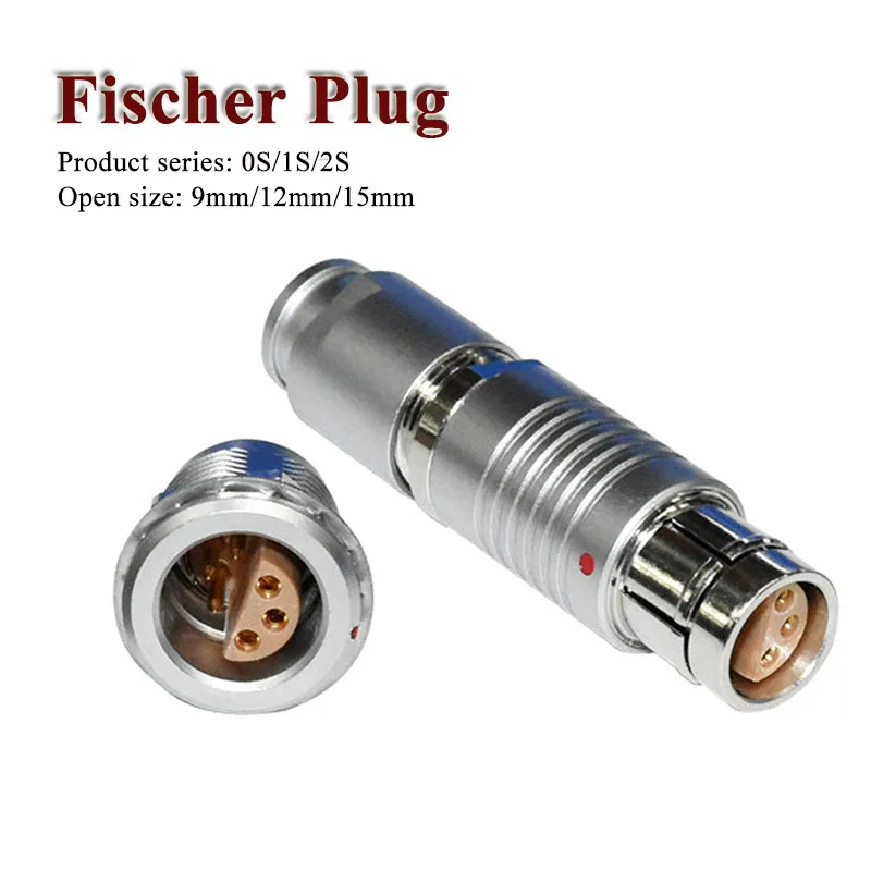 0S 1S 2S Push Pull Self-locking Fischer Aviation Plugs Socket Compatible with REMO Remo Connectors 1-6Pin S Series ODU FFA Plugs