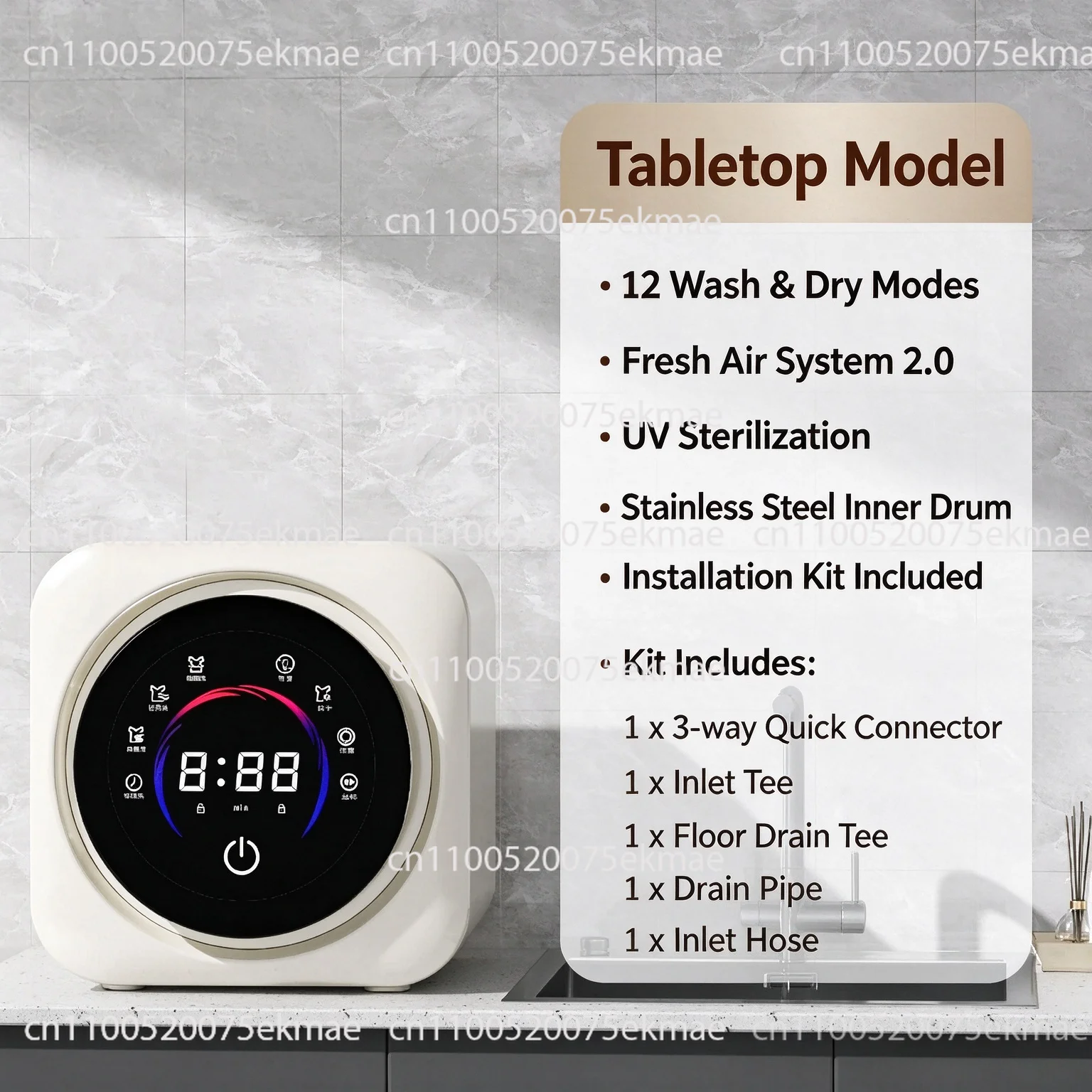 Mini Dual Tub Portable Washer Compact Underwear Laundry Machine for Home Dorm