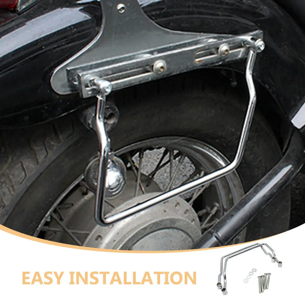 

1Pair Motorcycle Side Bag Mount Support Brackets Reliable Saddlebag Brackets Heavy Duty Motorcycle Accessories